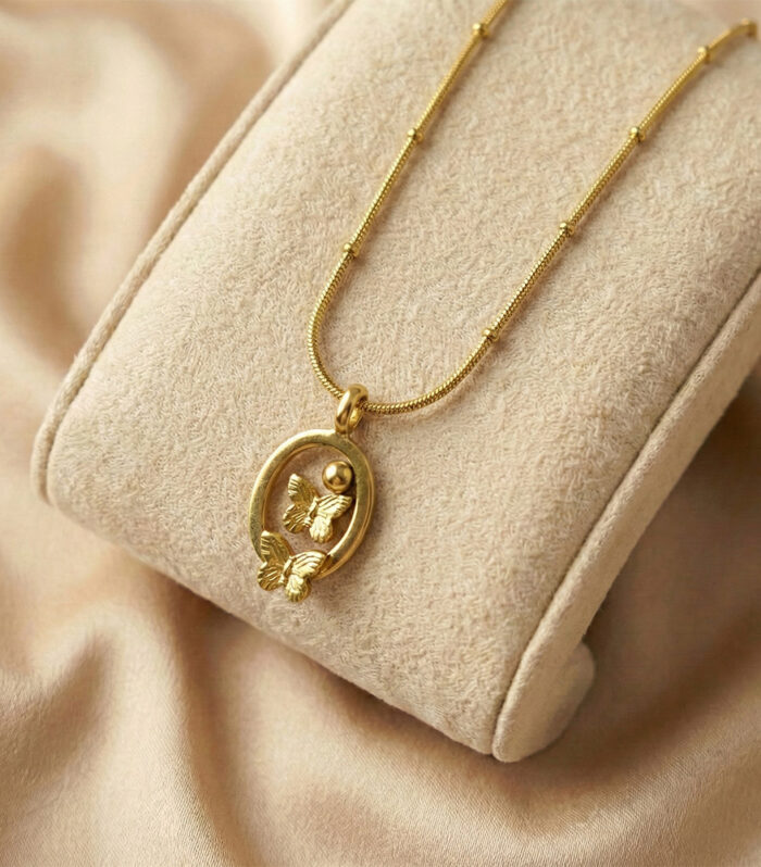 Circle of Butterflies Necklace